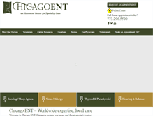 Tablet Screenshot of chicagoent.com